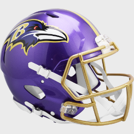 Baltimore Ravens FLASH Authentic Speed Football Helmet